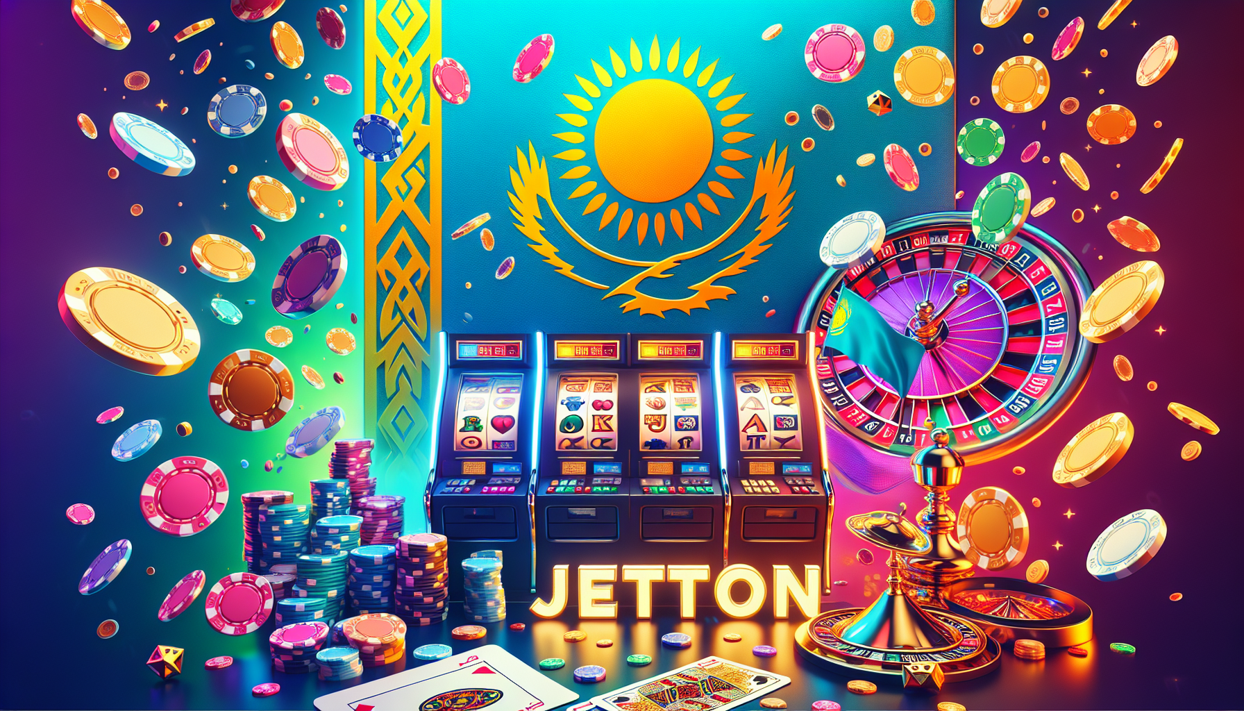 Логотип онлайн казино JetTon на темном фоне